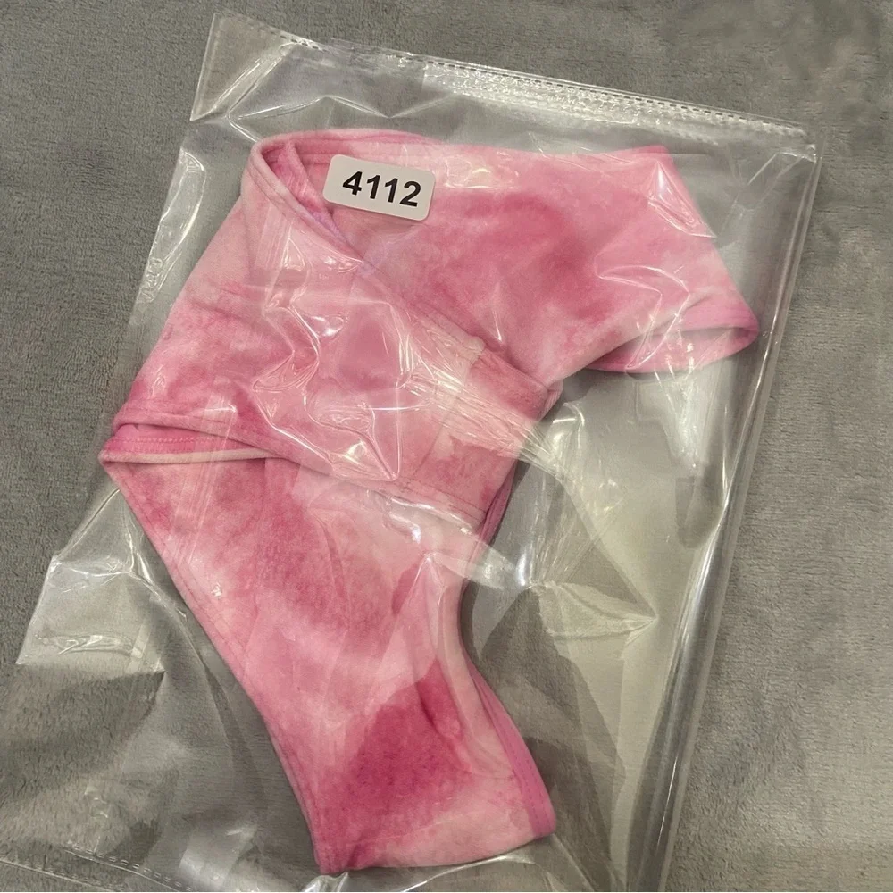 New! Frankie’s Bikinis Pink Anne Terry Full Coverage Bikini Bottom 24112